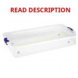 Homz 60qt Under-Bed Storage Latching 2pk