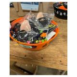 Pumpkin Bowl W/ Halloween Novelties