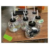 Greenbrier 7-Piece Plastic Halloween Cups with Lid