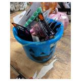 Pumpkin Bucket Filled W/ Halloween Novelties