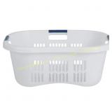 Rubbermaid White Plastic Laundry Basket