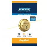 Schlage Bright Brass Zinc Deadbolt