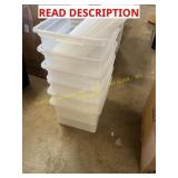 6ct Storage Totes Unknown Size