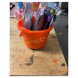 Pumpkin Bucket W/ Halloween Novelties
