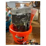 Pumpkin Bucket W/ Halloween Novelties