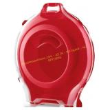 Sterilite Clear Lid Nesting Wreath Box, Red