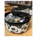 Pumpkin Bucket W/ Halloween Novelties