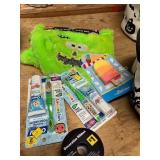 Pumpkin Bucket W/ Kids Toothbrushes & Misc