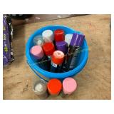 Blue Halloween Pail w/ Temporary Hair Color Dye