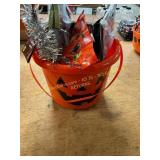 Orange Pail Fille W/ Halloween Items