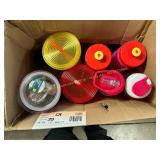 Box of multi colored cups