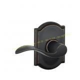 Accent Aged Bronze Passage Door Handle Camelot