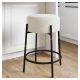 Isaac 29-in. Backless Bar Stool, Boucle Seat