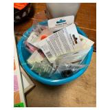 Bucket of holloween supplies