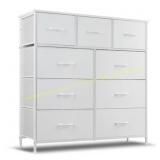 9-Drawer Dresser, White