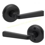 Trafford Matte Black Door Handle Set 2-ct