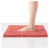 Astor Non-Slip Pink 20x34 Bath Mat Set (2)