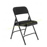 Midnight Black Fabric Stackable Chair (4)