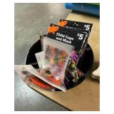 Bucket of holloween supplies