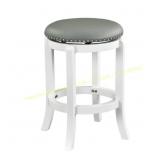 Cordova 27 in. Swivel Wood Stool   Grey