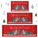 Breling 3 Pcs Christmas Kitchen Rugs Sets