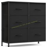 SONGMICS Dresser: Drawer Storage Ink Black