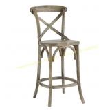Gear 25.5' Bar Stool, Gray, 25.5' seat