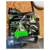 Zonepro Men s Half Cushion Ankle Socks Sz 6-12