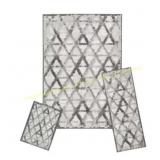 Achim Capri 3-pc Distressed Rug Set