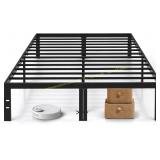 Queen Size Bed Frame, 14' Metal Platform