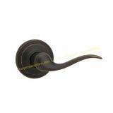 Kwikset Tustin Satin Nickel Lever 1-3/4' 2-ct