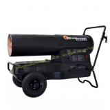 210,000 BTU Black Kerosene Heater with Wheels