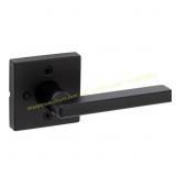 Kwikset Halifax Matte Black Privacy Lever 2-ct