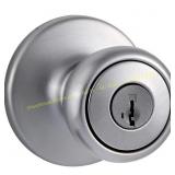 Tylo Satin Chrome Keyed Entry Door Knob (SmartKey)