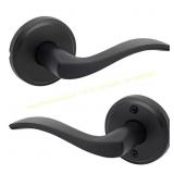 Sedona Matte Black Reversible Door Handle 2-ct