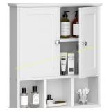 Shintenchi Wall Cabinet with Door, White