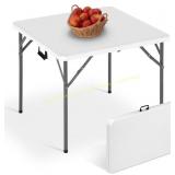 34' Folding Card Table - Heavy Duty Plastic