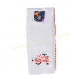 3 ct. Halloween Kitchen Towels, 100% Cotton,