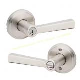 2ct Trafford Satin Nickel Reversible Door Handle