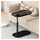 C Shaped Side Table, Adjustable, 360  (Black)