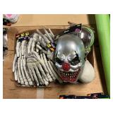 Spooky Decor Box- masks, skeleton hands, etc.