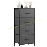 ZUNMOS 4-Drawer Dresser, Grey