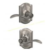 Schlage Camelot Satin Nickel Door Handle