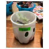 Bucket of holloween supplies