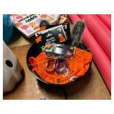 Bucket of holloween supplies