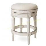 Pullman 26 in. White Oak Backless Stool