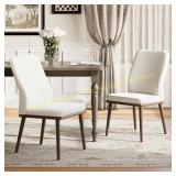 2pk Malol Beige Upholstered Dining Chairs