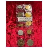 10ct Different Set Tokens + Medals