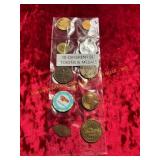 10ct Different Set Tokens + Medals
