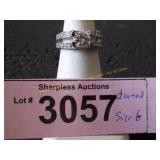 Simulated  diamond ring size 6